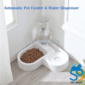 Corner Food Bowl & Water Dispenser