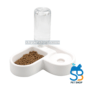 Corner Food Bowl & Water Dispenser