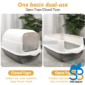 2-In-1 Detachable Litter Box