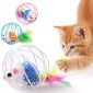 Steel Wire Toy Ball with Plush Mouse